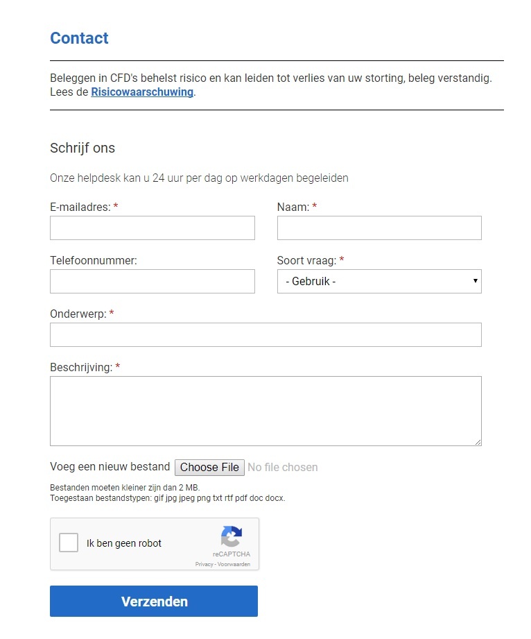 Markets.com klantenservice