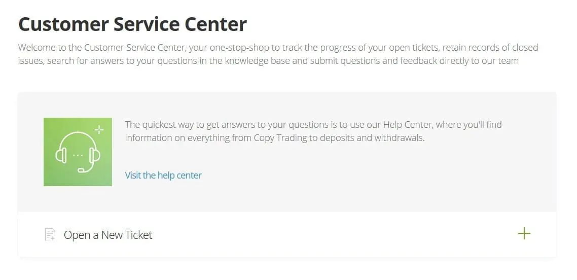etoro customer support