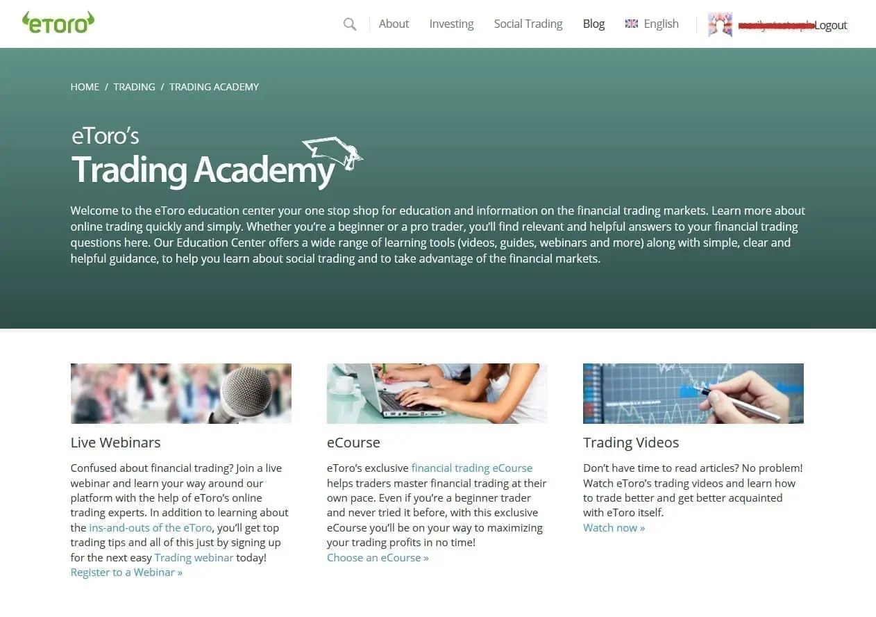 eToro Trading Academy