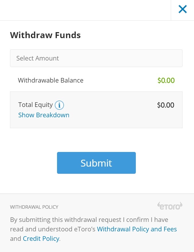 etoro withdraw funds